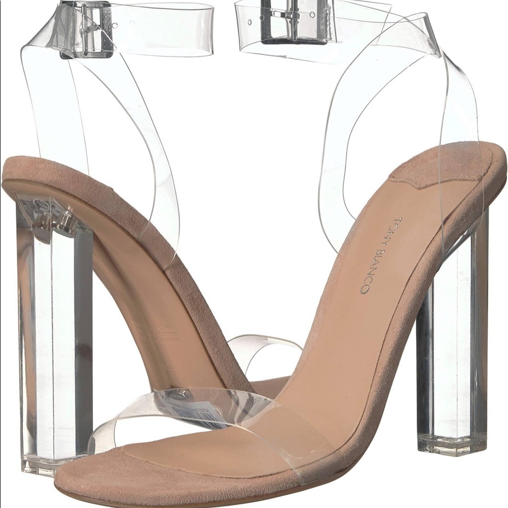 Clear sandals